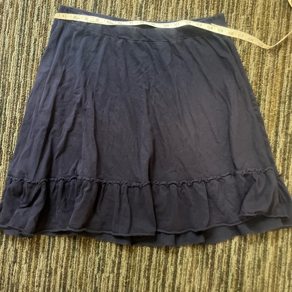 Navy Blue Women's ruffled Skirt